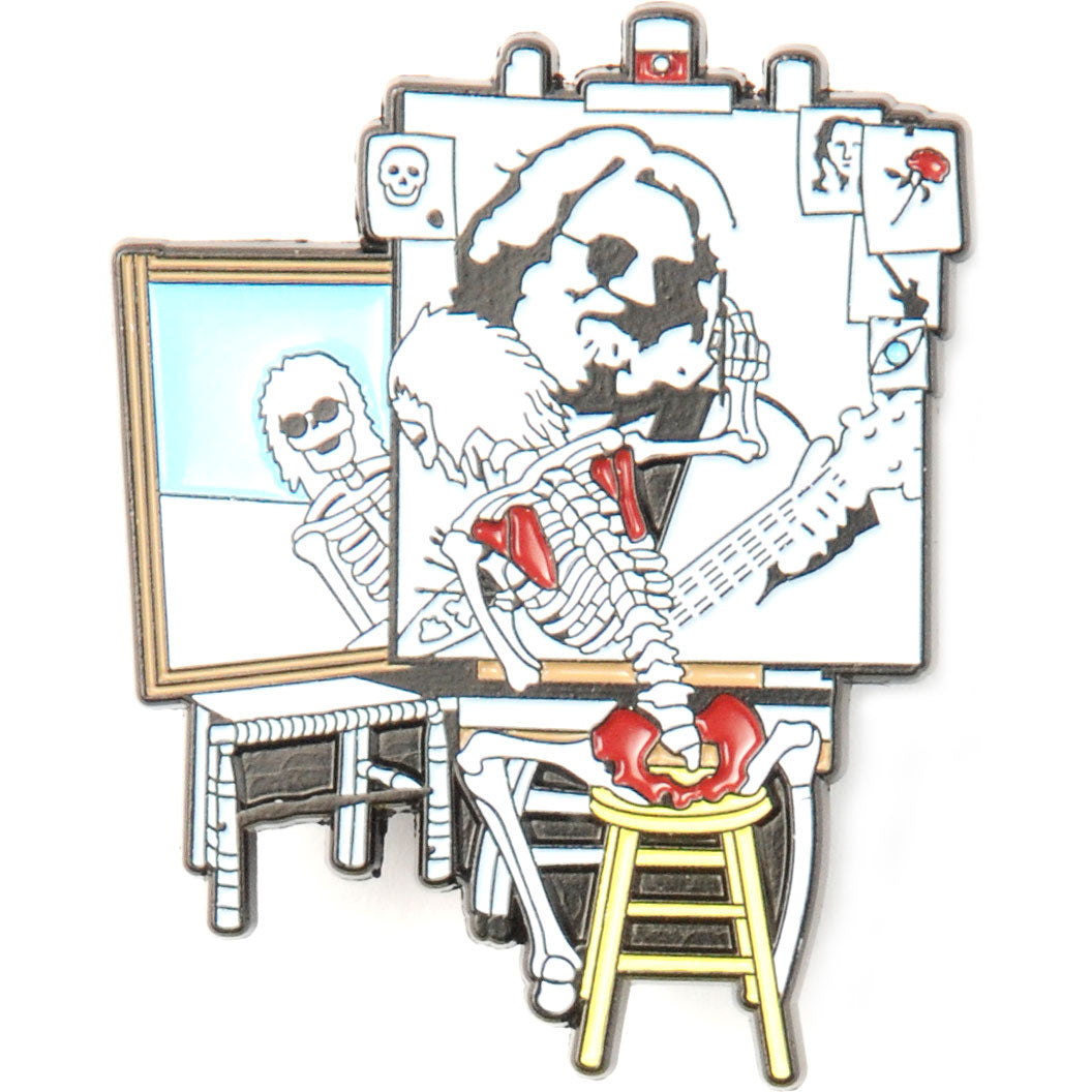 Grateful Dead Self Portrait Pewter Pin Badge