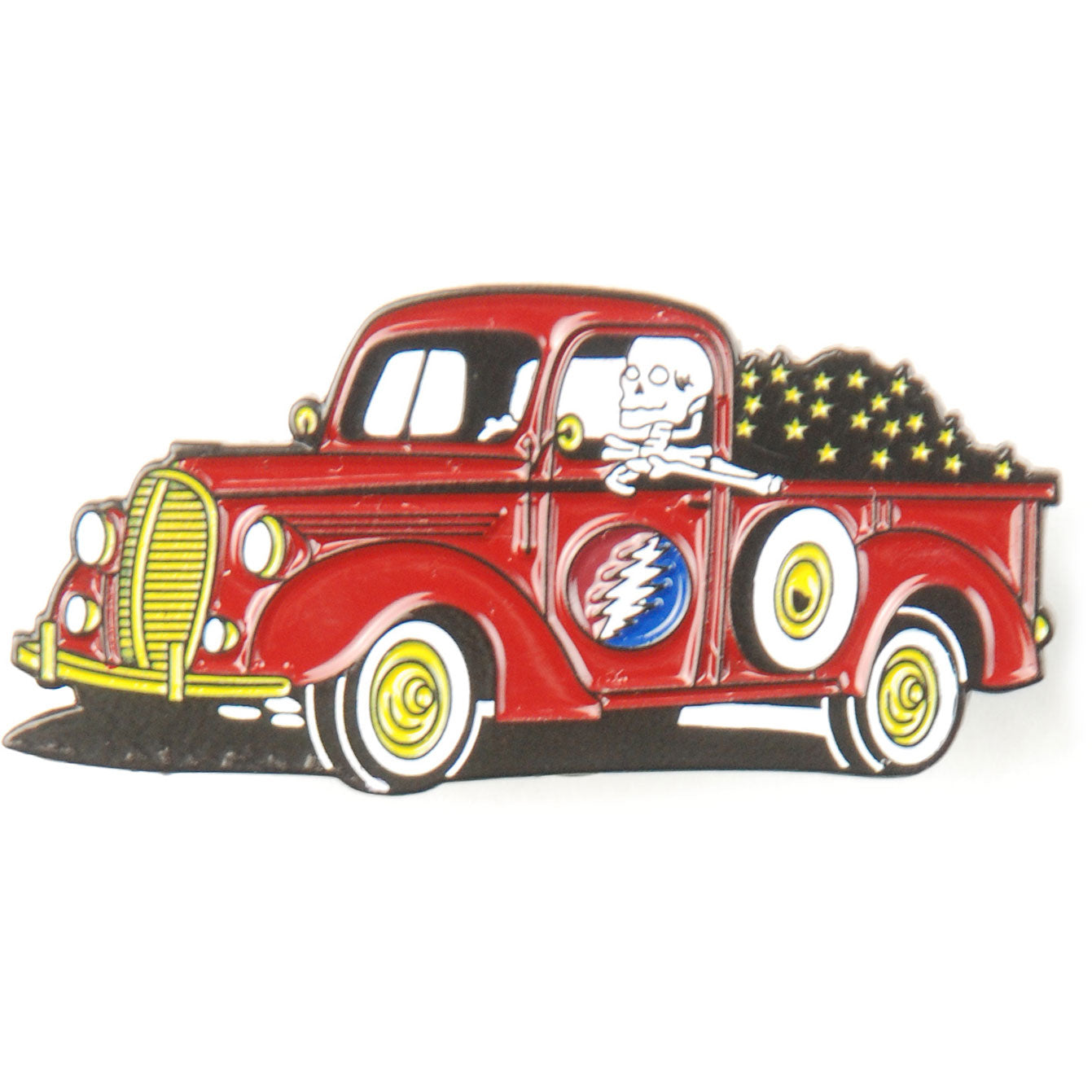 Grateful Dead Truckin' Pewter Pin Badge