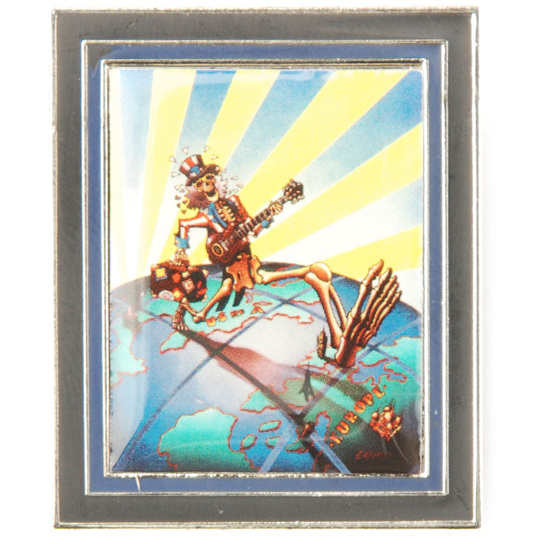 Grateful Dead Truckin' To Europe Pewter Pin Badge