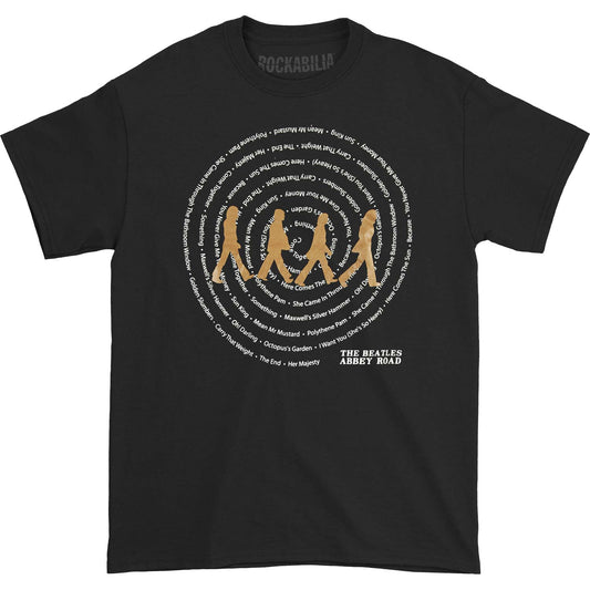 Beatles Abbey Road Songs Swirl T-shirt Front
