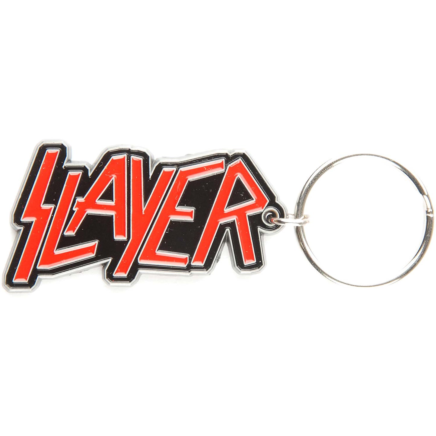 Slayer Logo Metal Key Chain Front