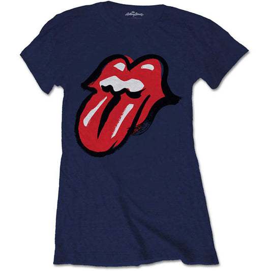 Rolling Stones No Filter Tongue Ladies Tee Junior Top Front