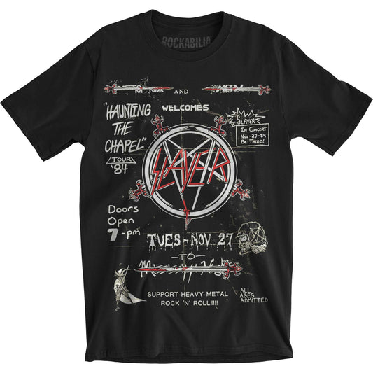 Slayer Haunting 84 Flier Slim Fit T-shirt Front