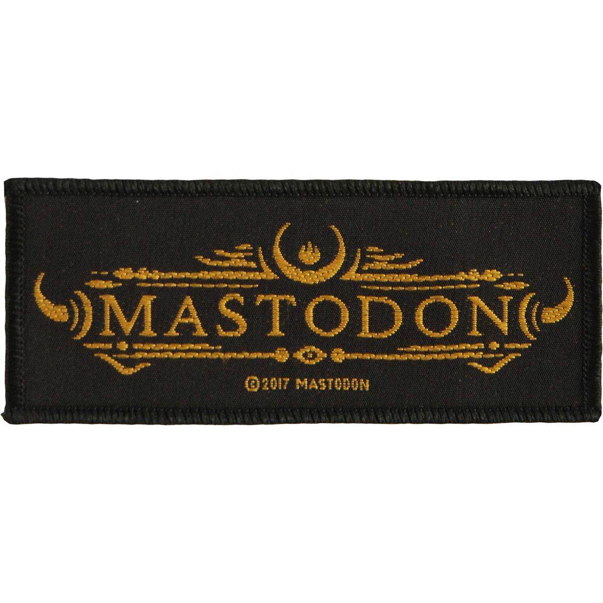 Mastodon Logo Woven Patch Front