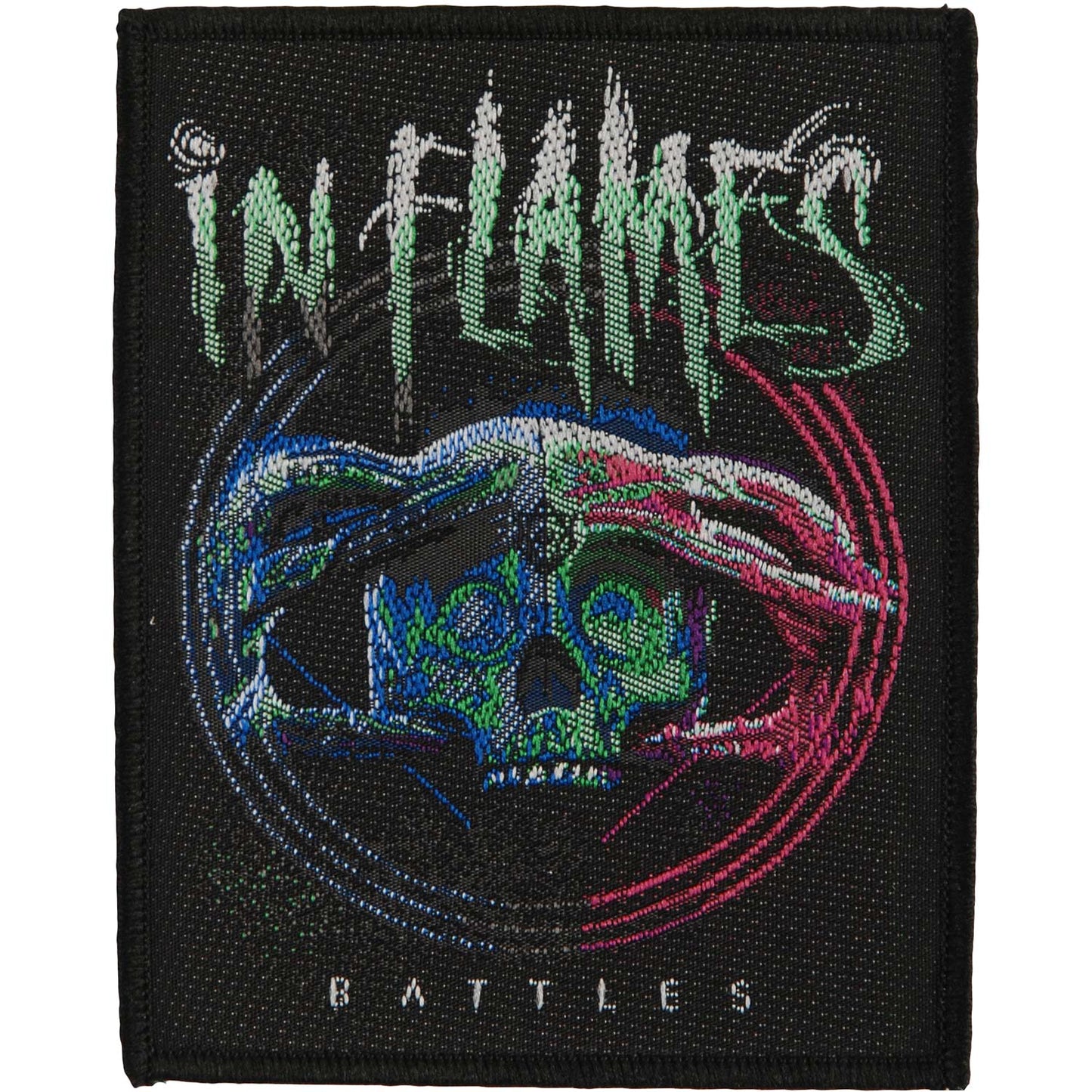 In Flames Battles Woven Patch Front