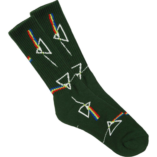 Pink Floyd Habitat Dark Side Of The Moon Green Socks Front