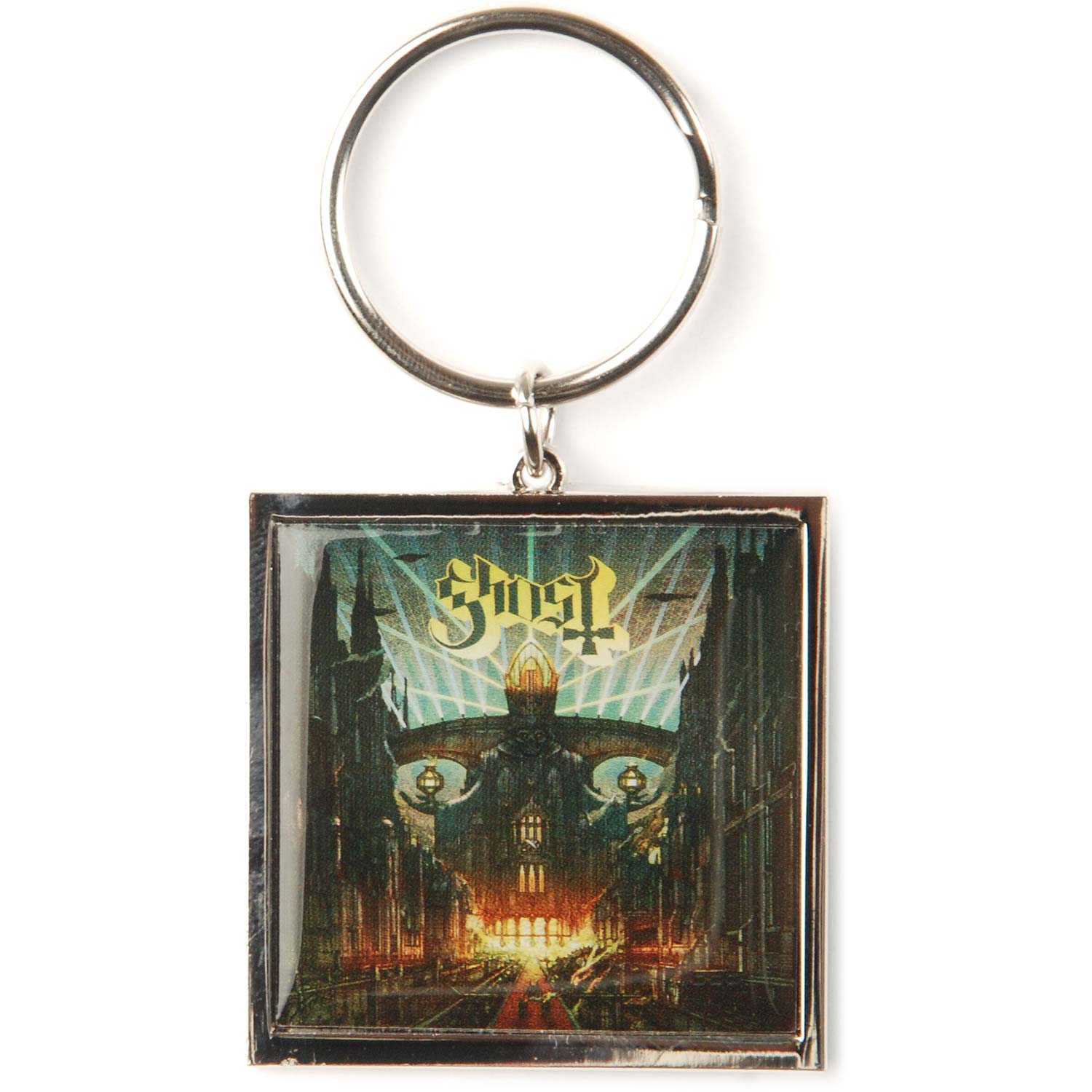 Ghost Meliora Metal Key Chain Front