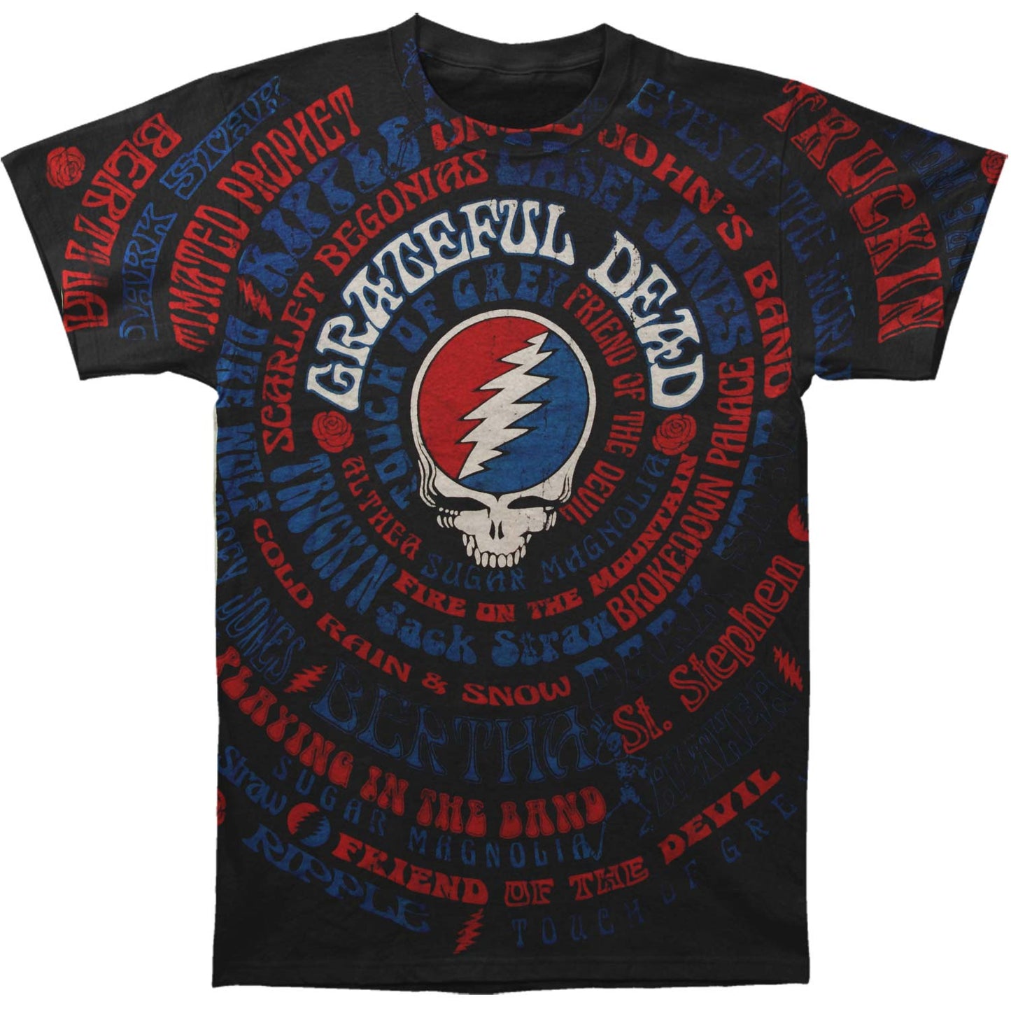 Grateful Dead GD Songs T-shirt Front