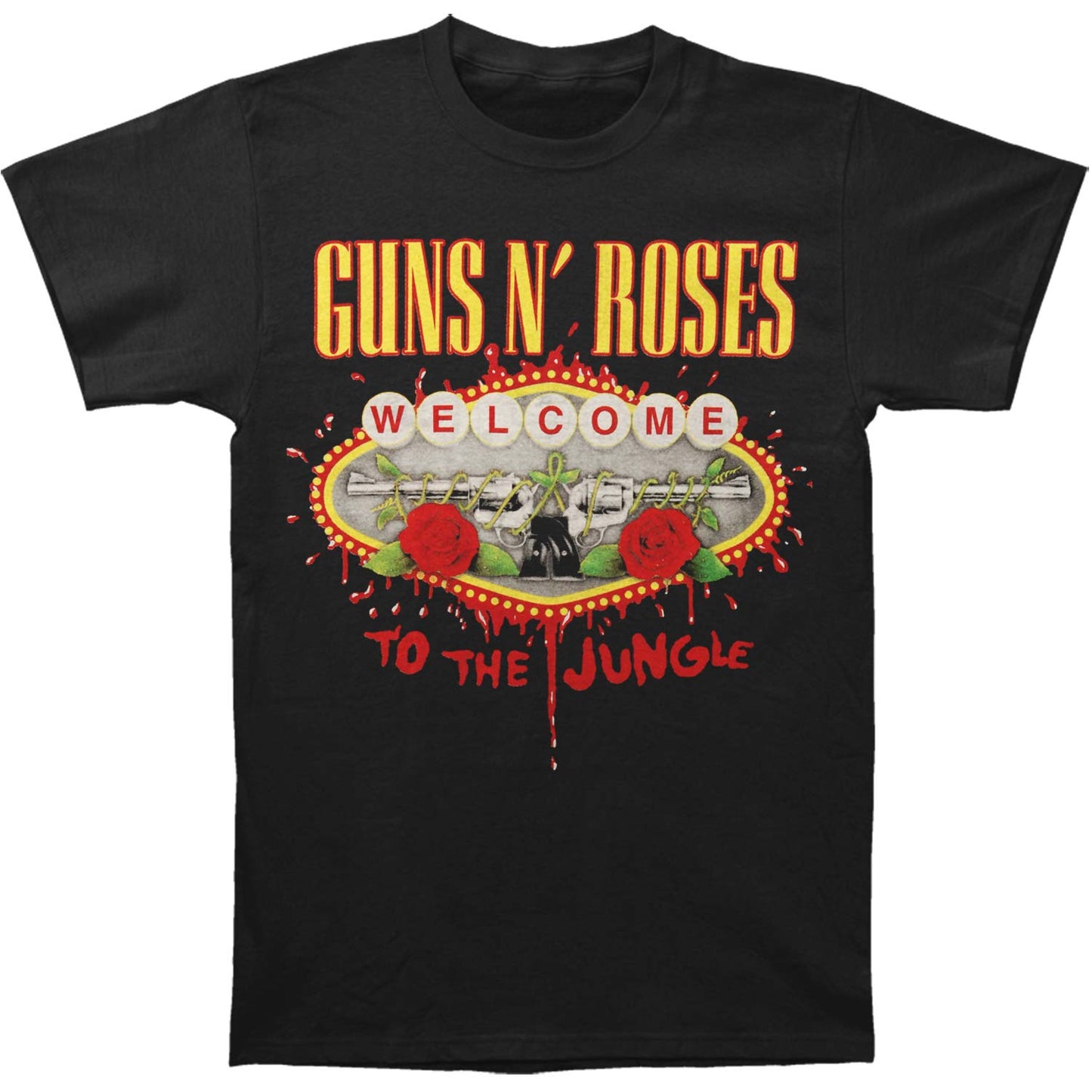 Guns N Roses Welcome To The Jungle Slim Fit T-shirt Front