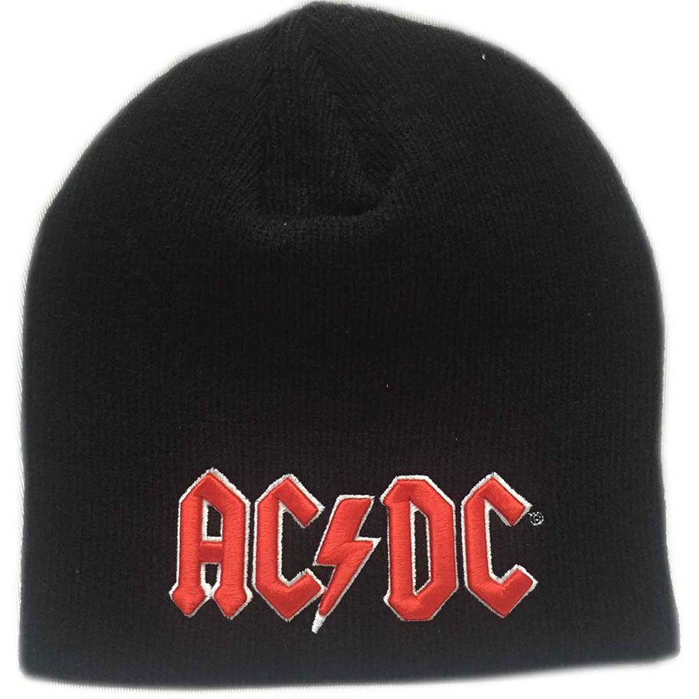 AC/DC Red 3D Logo Beanie Front
