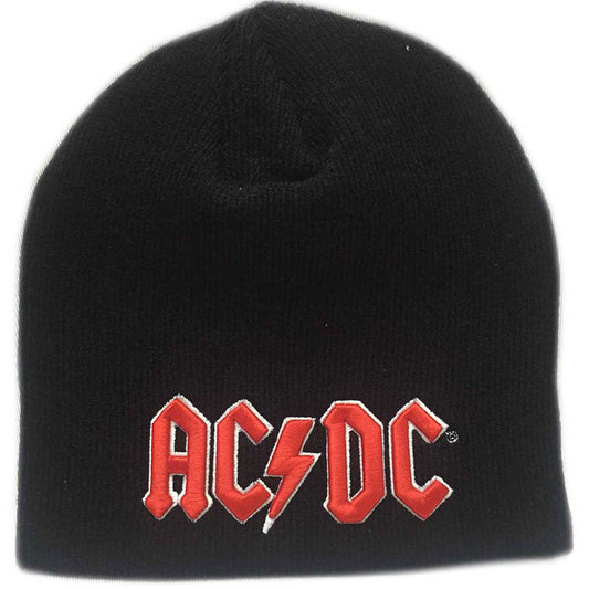 AC/DC Red 3D Logo Beanie Front