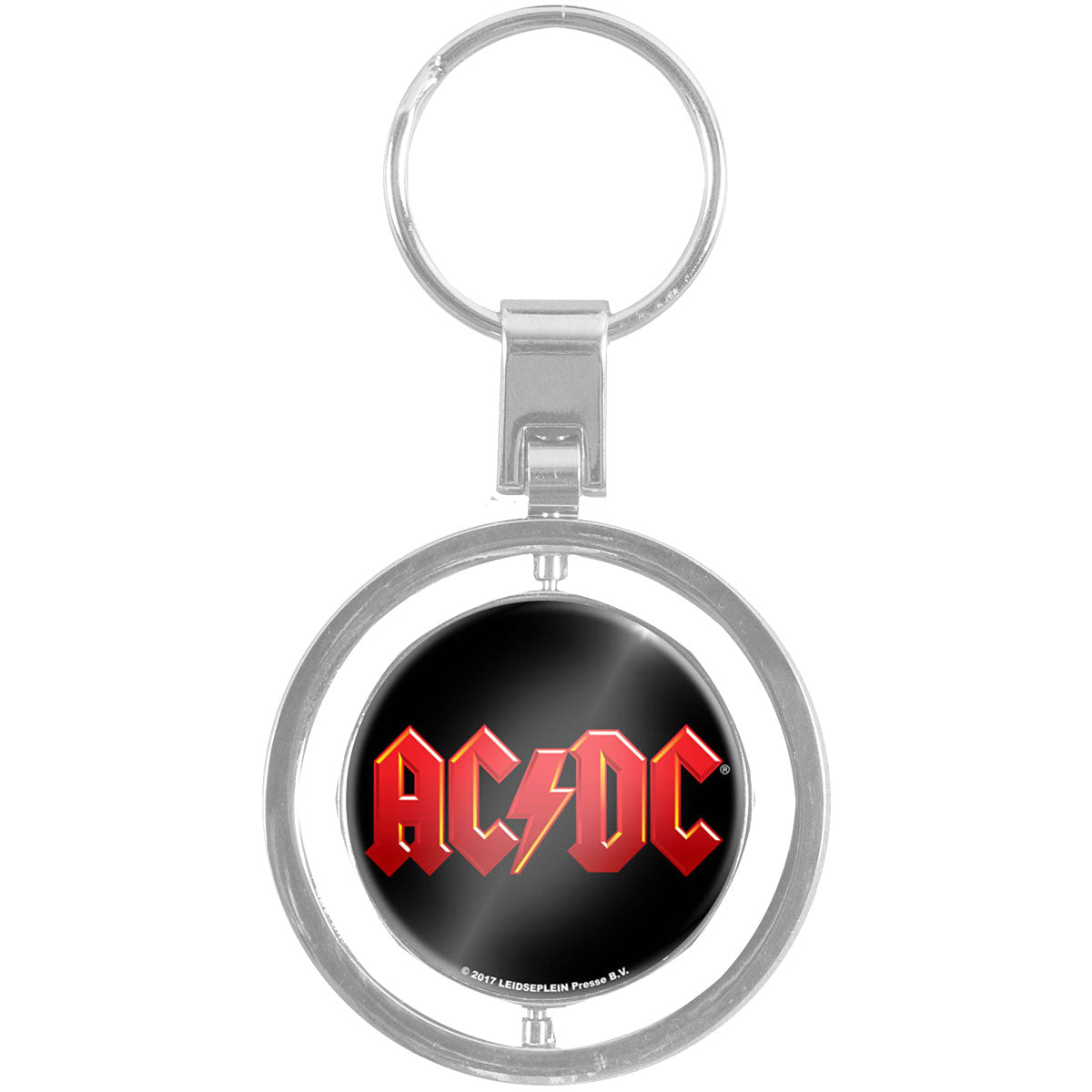 AC/DC Logo Spinner Key Chain Front