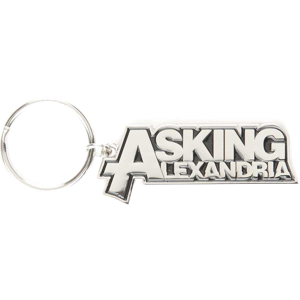 Asking Alexandria Logo Metal Key Chain Front
