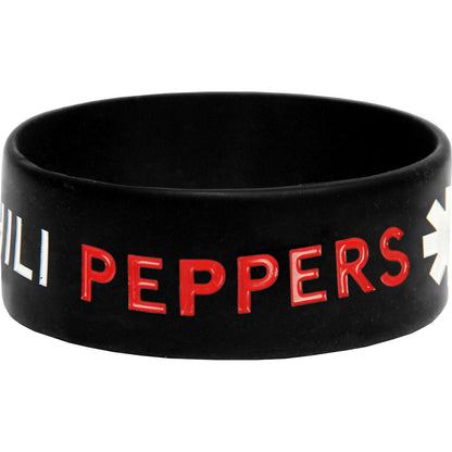 Red Hot Chili Peppers Asterisk Rubber Bracelet Back