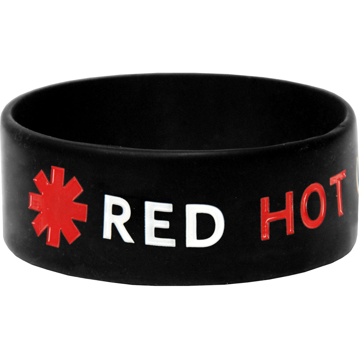 Red Hot Chili Peppers Asterisk Rubber Bracelet Front