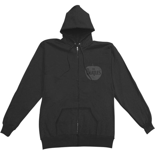 Beatles Apple Logo Zippered Hooded Sweatshirt Front