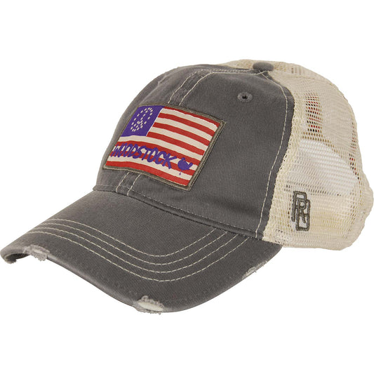 Woodstock Flag Distressed Trucker Cap Front