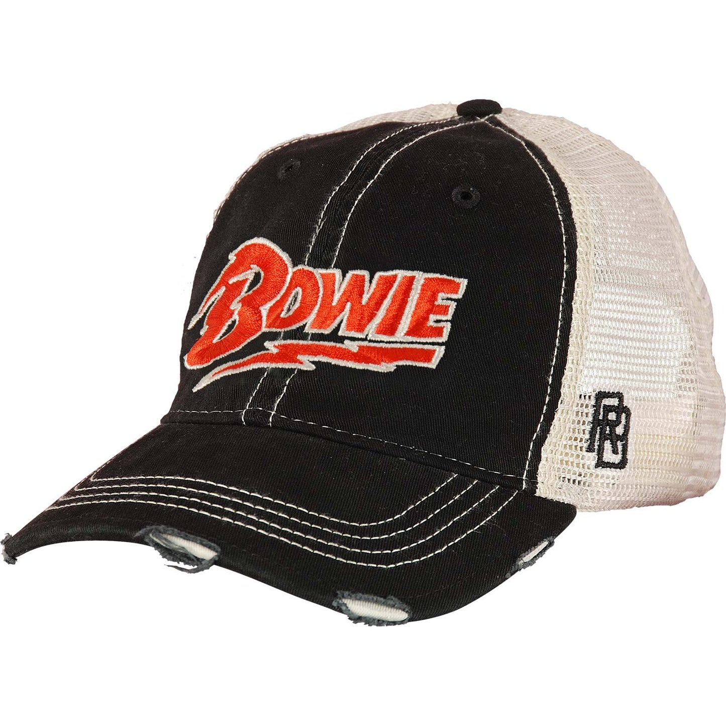 David Bowie Distressed Trucker Cap Front