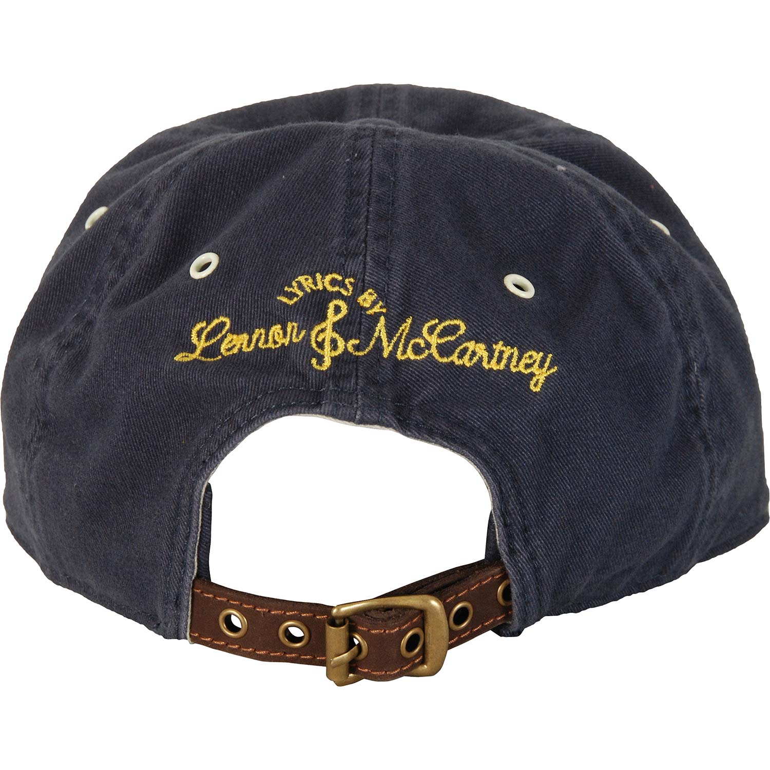Beatles Snider-Brushed Cotton Leather Buckle Baseball Cap Back