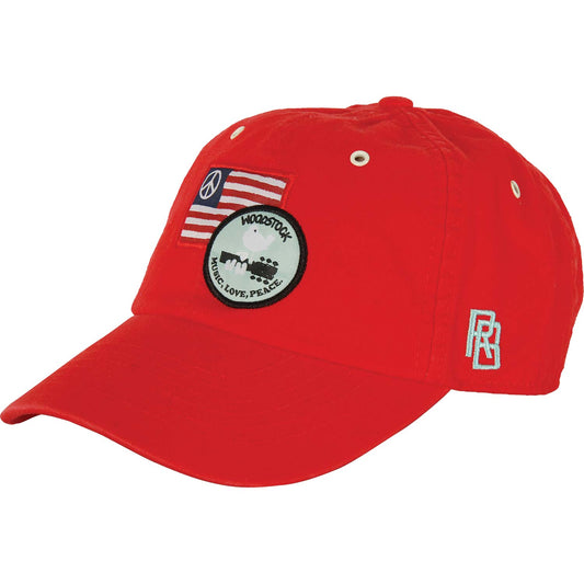 Woodstock Snider-Brushed Cotton Leather Buckle Baseball Cap Front