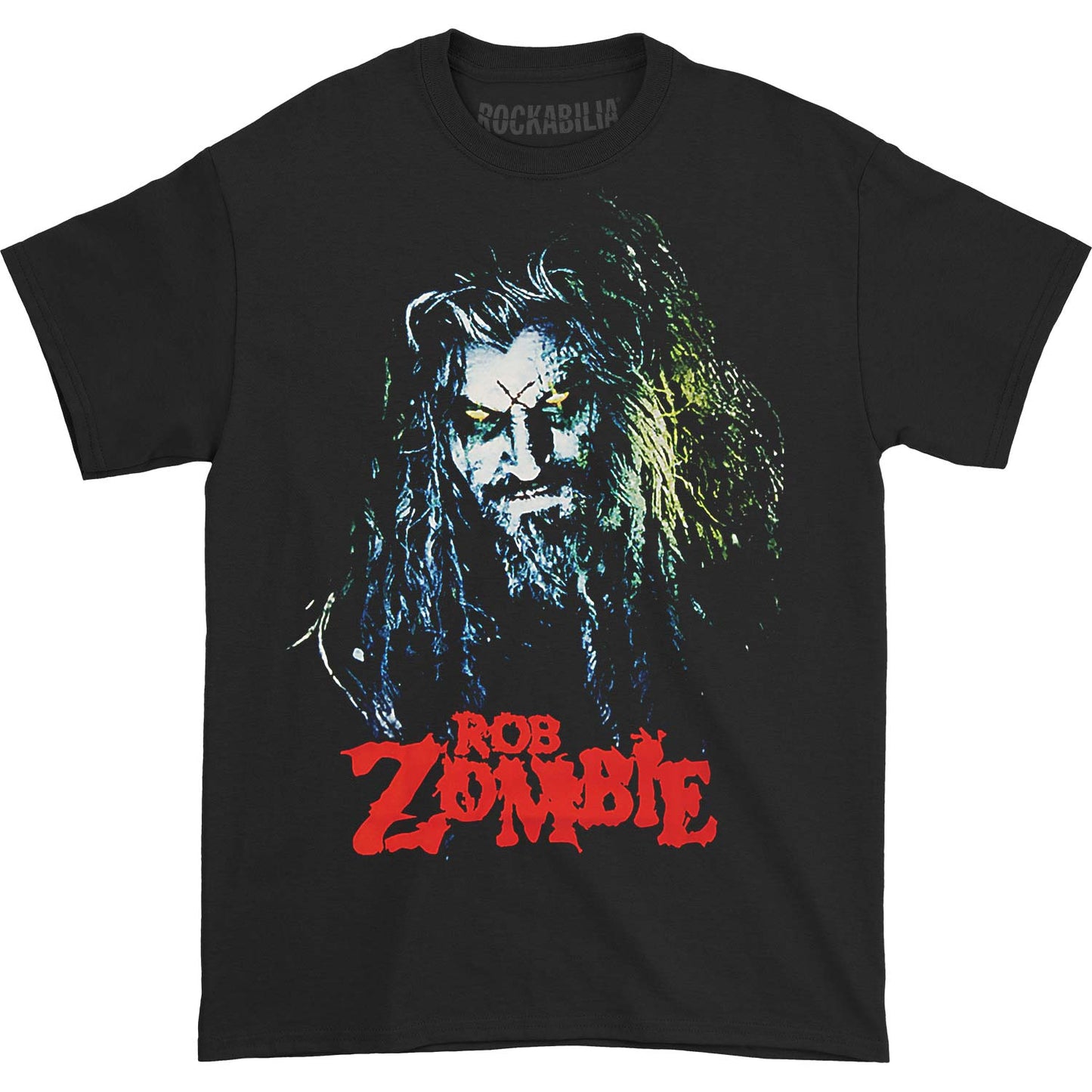 Rob Zombie Hell Billy Head T-shirt Front