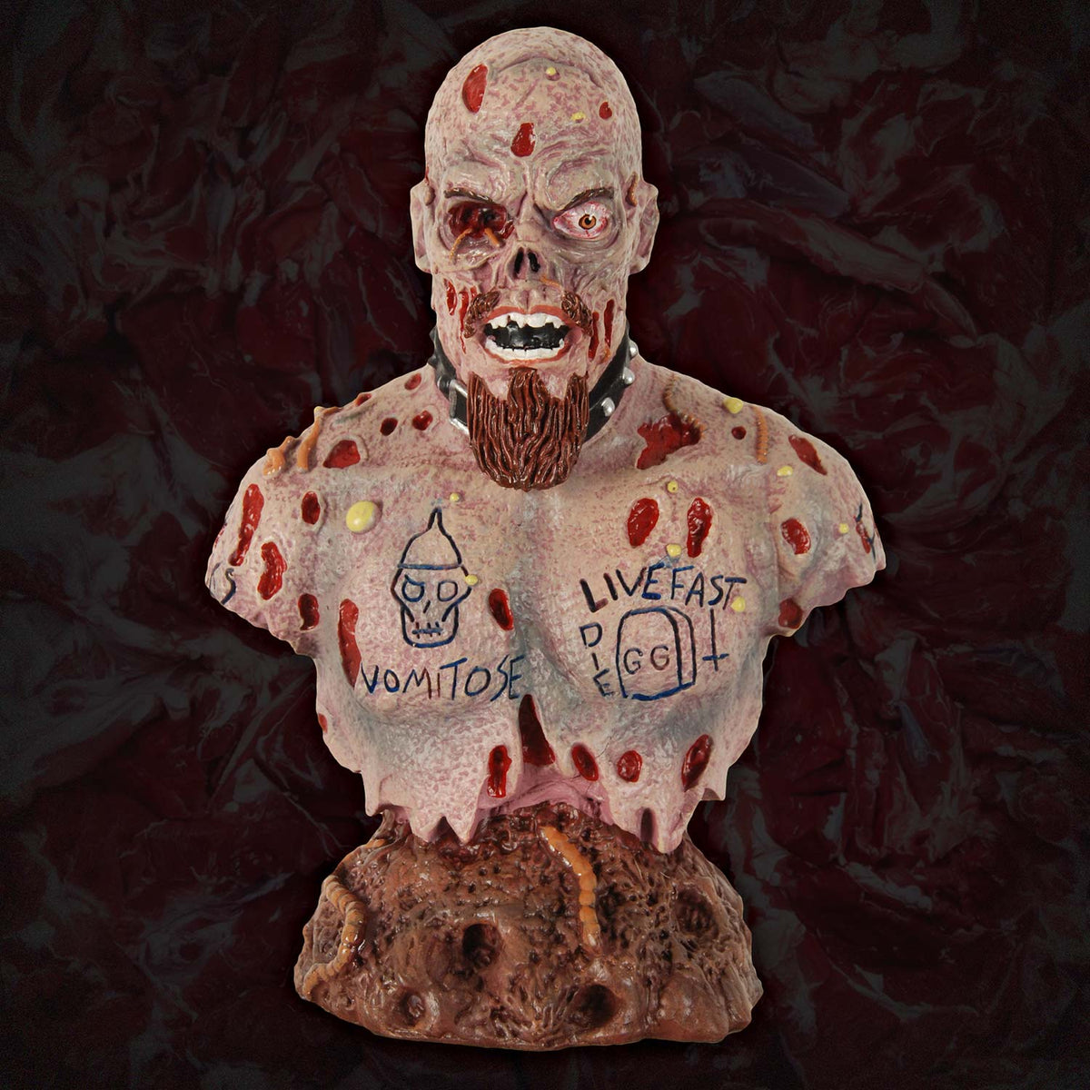 GG Allin 25th Deathiversary Bust Sculpture Back