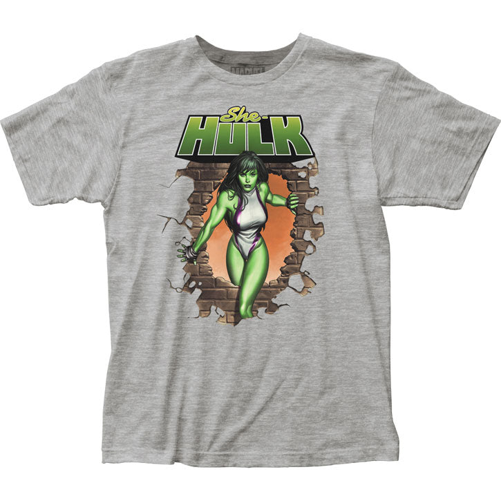 She-Hulk Bricks Slim Fit T-shirt Front
