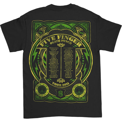 Five Finger Death Punch Cigar 2011 Tour T-shirt Back