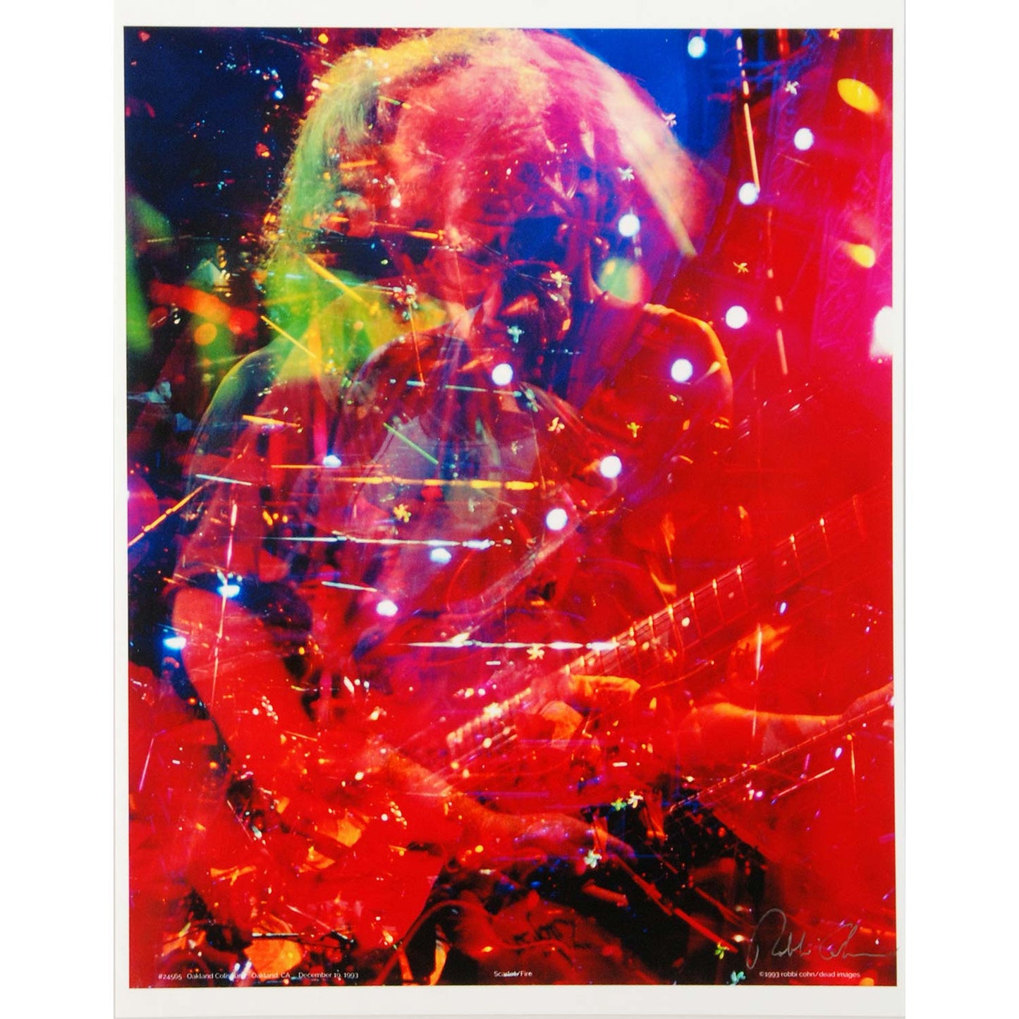 Grateful Dead Jerry Blurred Promo Glossy