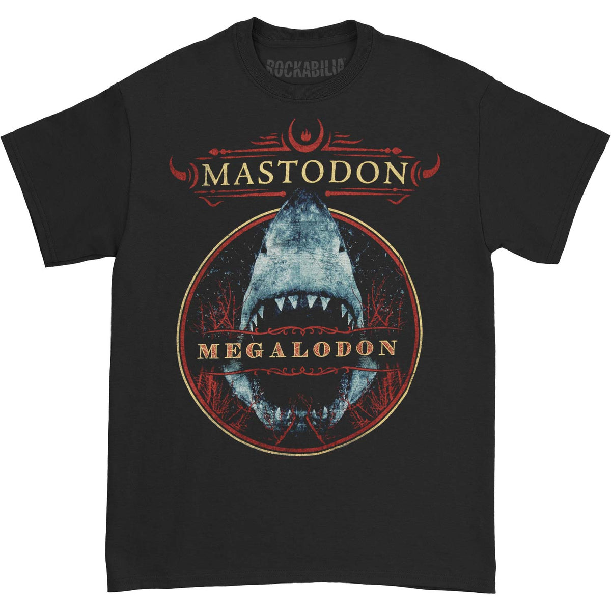 Mastodon Megalodon Circle T-shirt Front