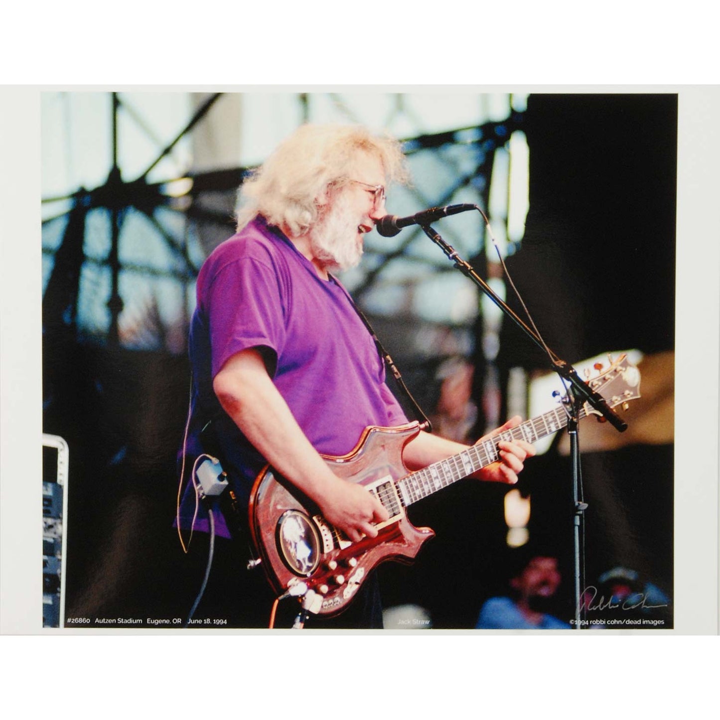 Grateful Dead Jerry Playing Guitar Promo Glossy