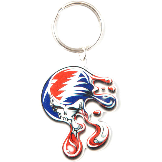Grateful Dead SYF Melting Plastic Key Chain Front