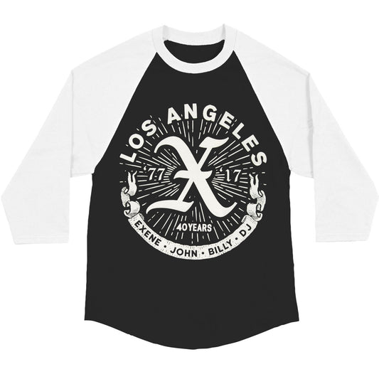 X 40 Years Raglan Baseball Jersey Front