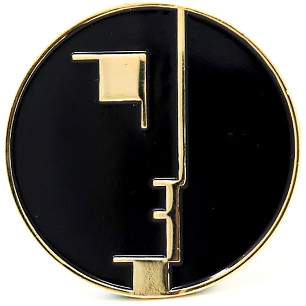 Bauhaus Logo Enamel Pin Pewter Pin Badge