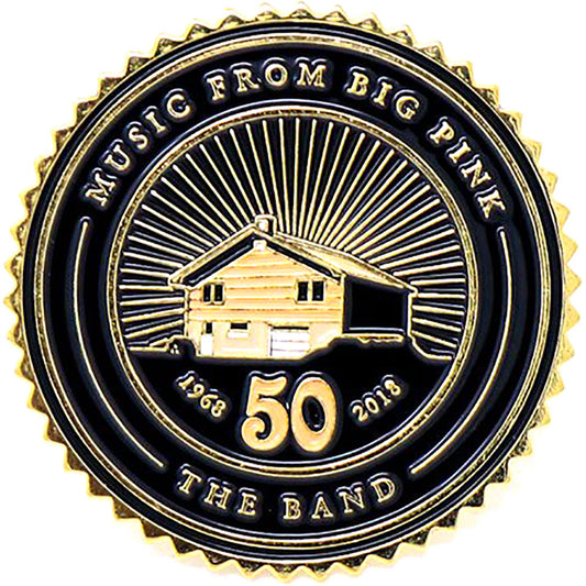 Band Music From Big Pink 50th Anniversary Pewter Pin Badge