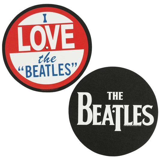 Beatles Drop T Logo & Love Slipmat Front