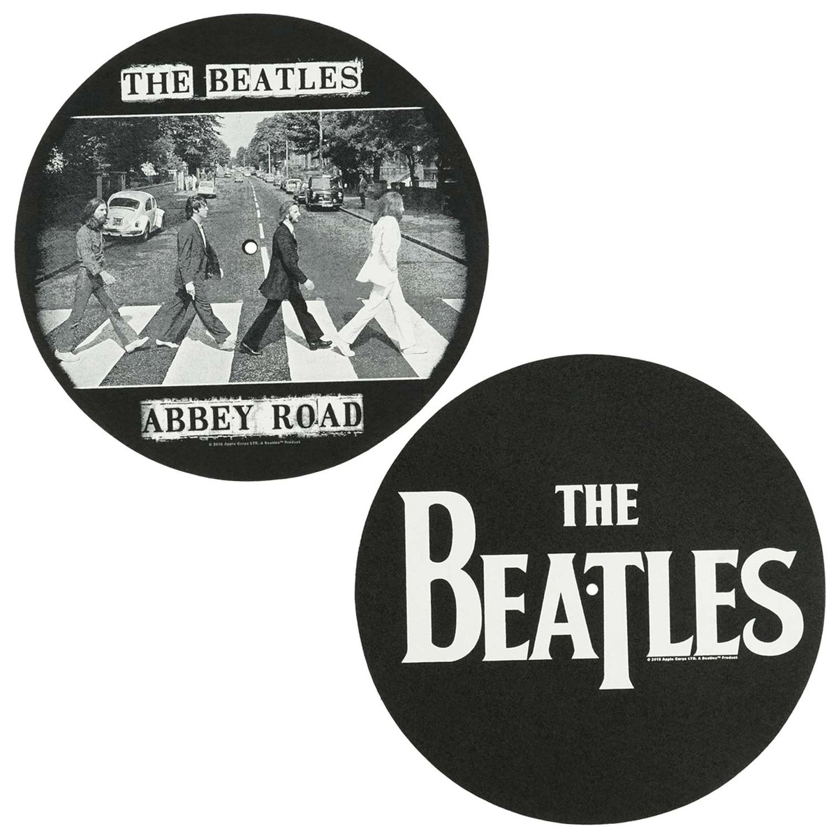 Beatles Drop T Logo & Abbey Road Slipmat Front