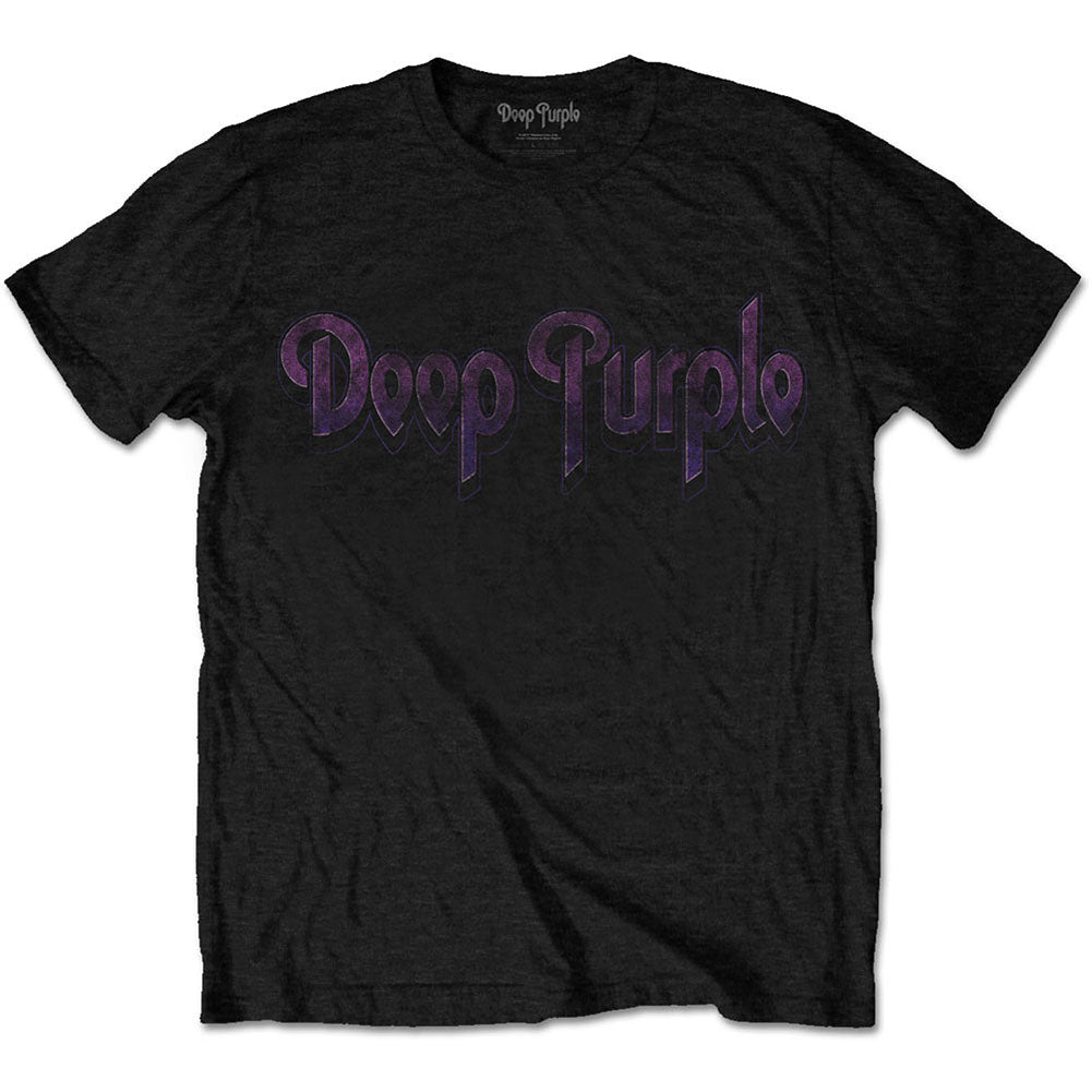 Deep Purple Vintage Logo Slim Fit T-shirt Front