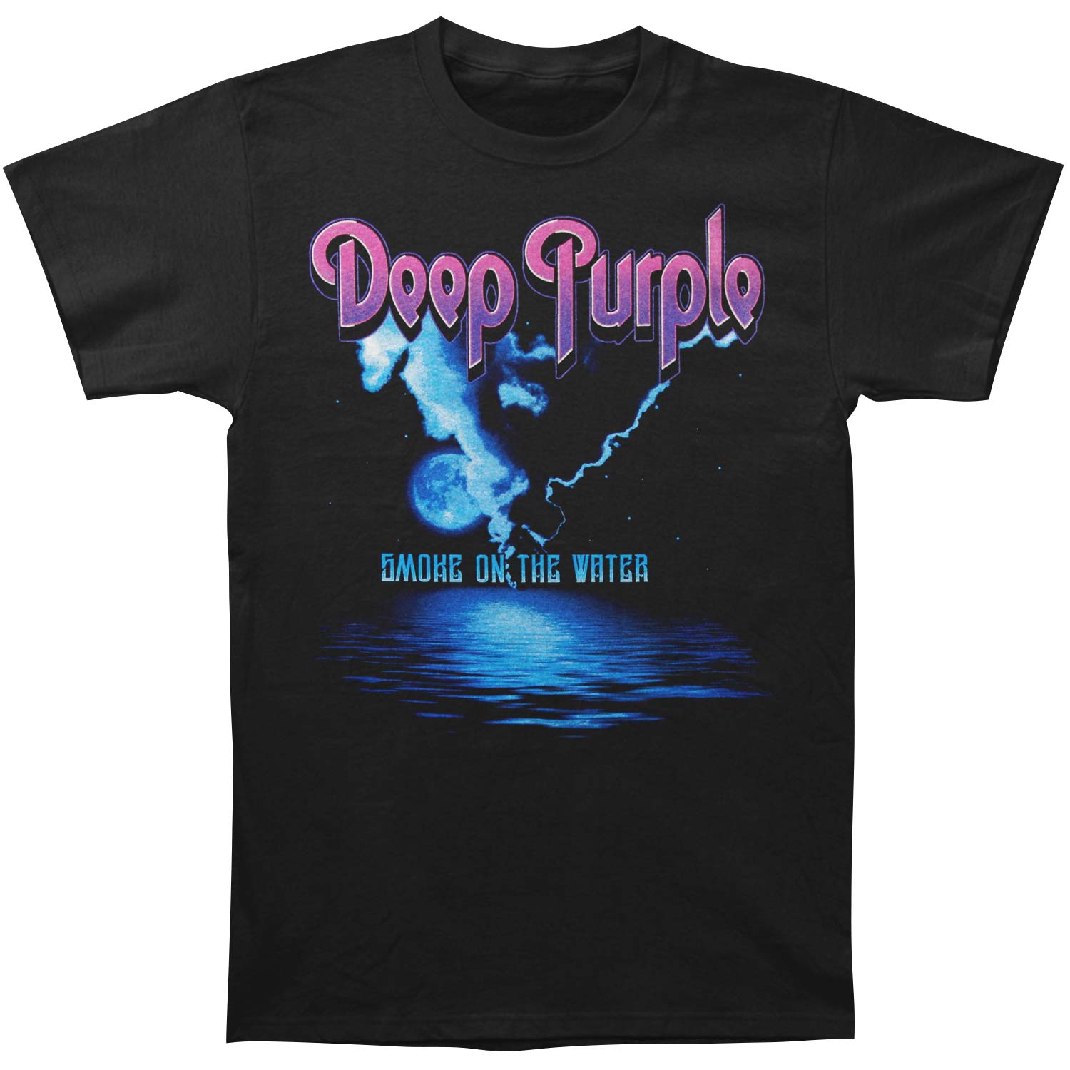 Deep Purple Smoke On The Water Slim Fit T-shirt Front