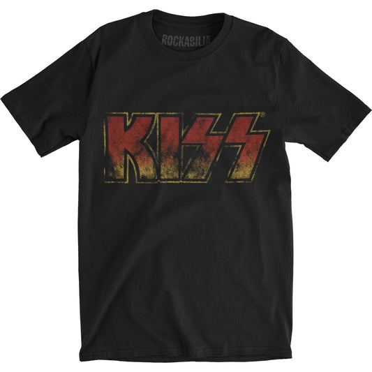 KISS Vintage Classic Logo Slim Fit T-shirt Front