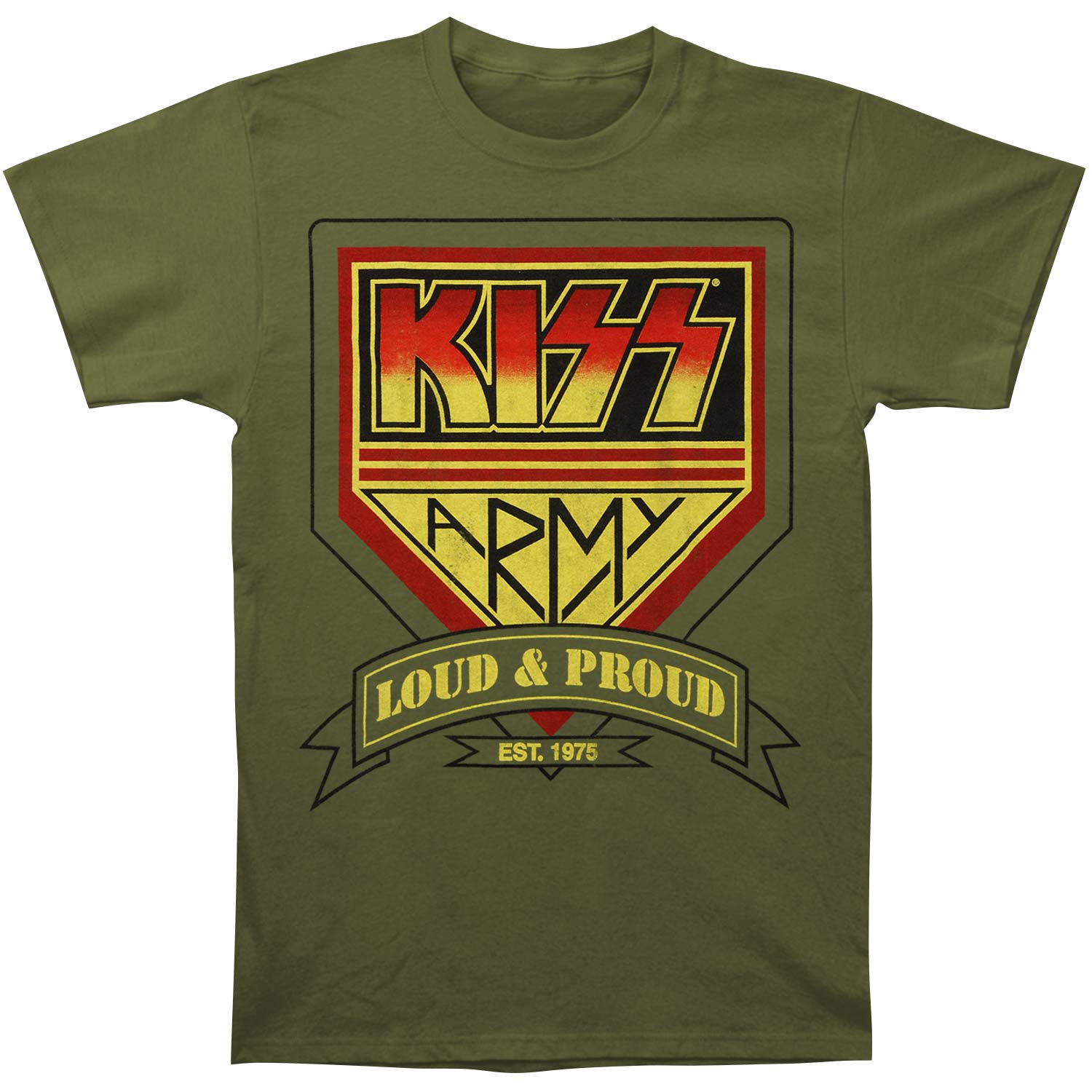 KISS Loud & Proud Slim Fit T-shirt Front