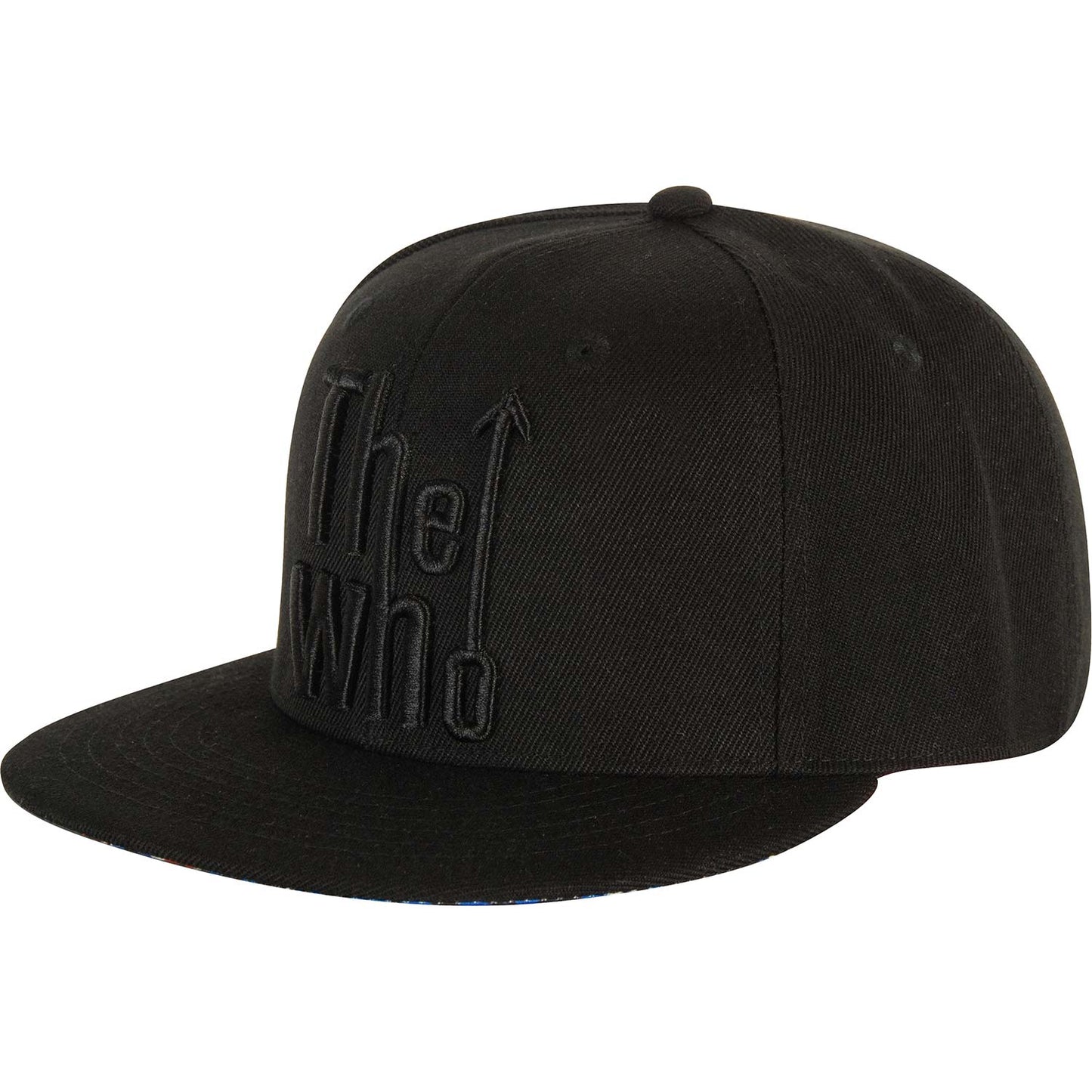 Who Arrow Logo Snapback Baseball Cap Front