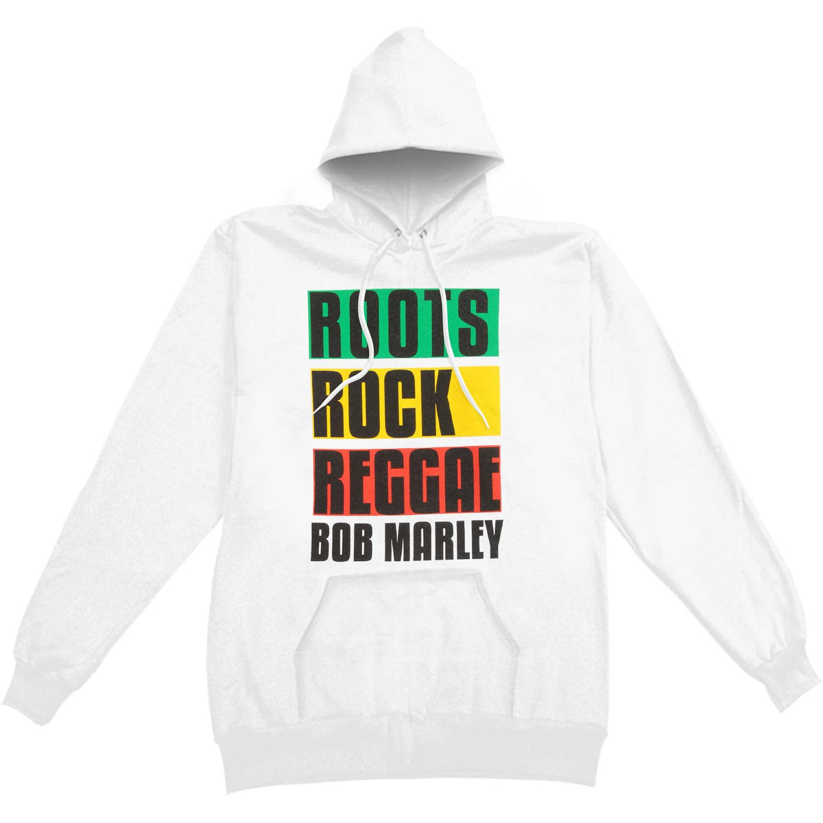 Bob Marley RRR Block Hoodie Hooded Sweatshirt Front