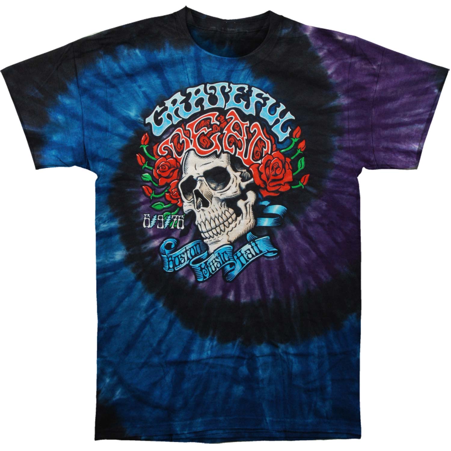 Grateful Dead Boston Music Hall Tie Dye T-shirt Front