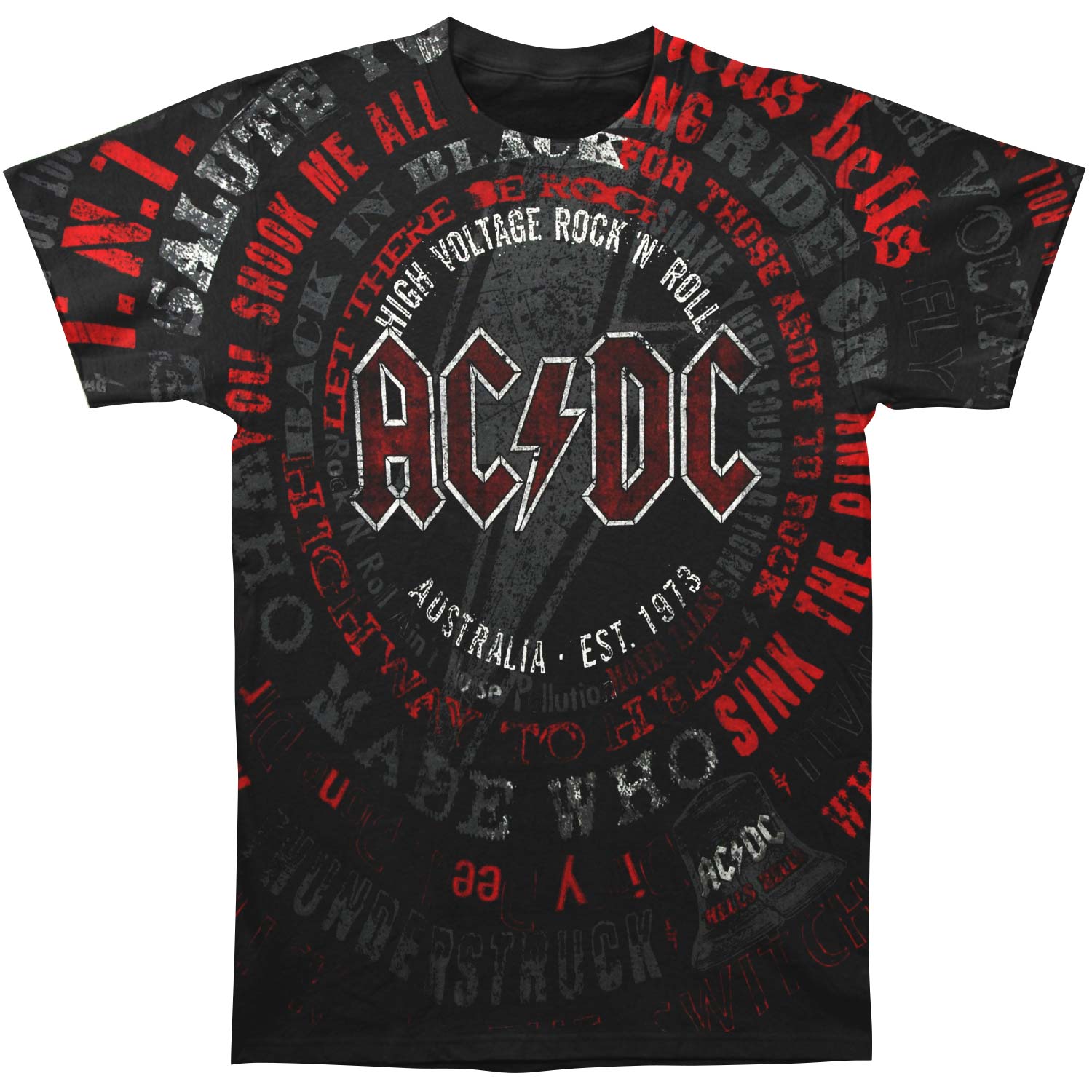 AC/DC AC/DC Songs T-shirt