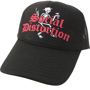 Social Distortion Skelly Trucker Cap Front
