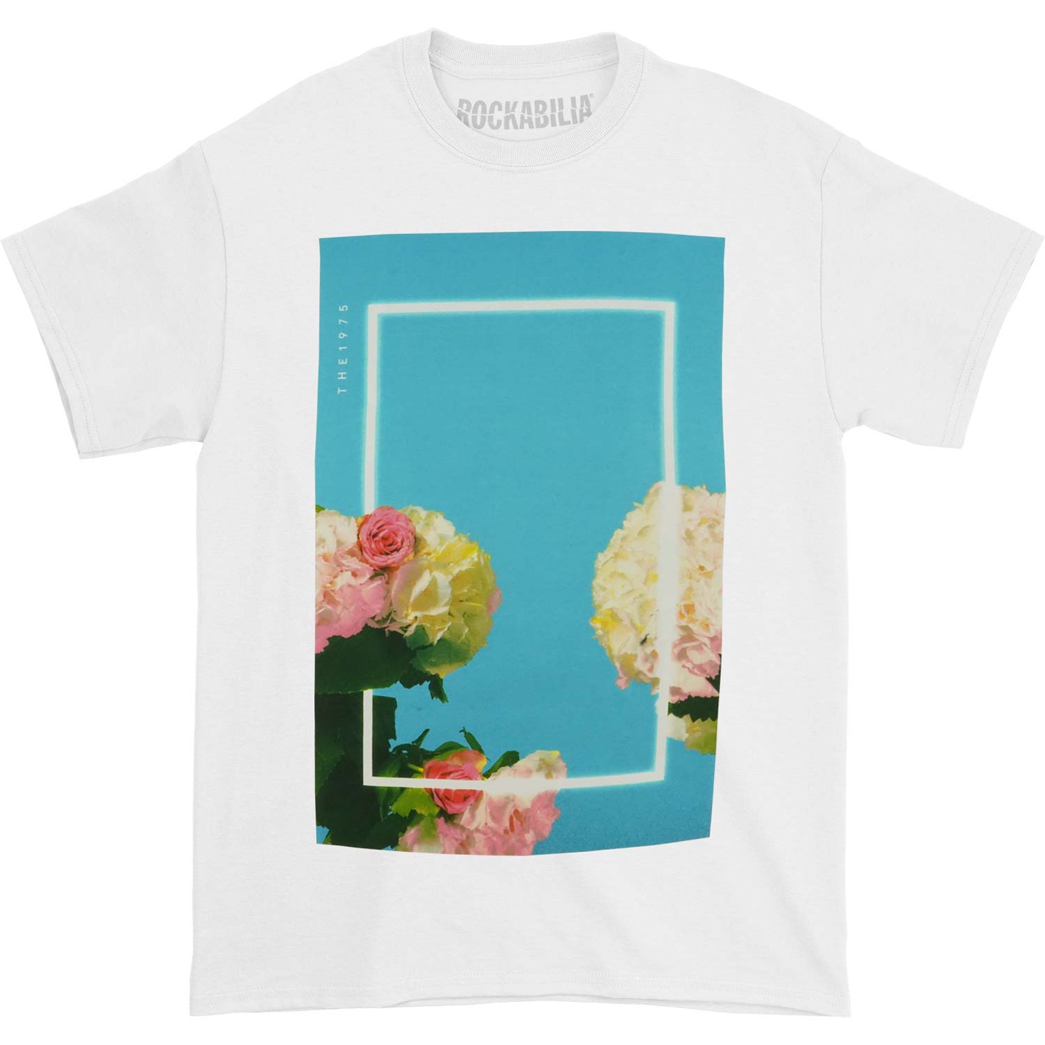 1975 Blue Floral 2016 Spring Tour T-shirt Front