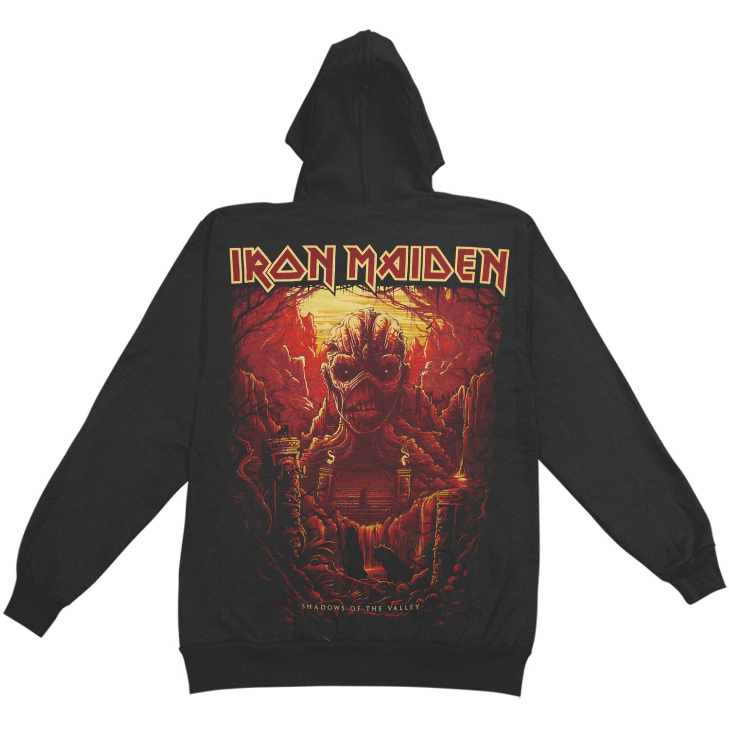 Iron Maiden Acme Shadows Of The Valley Hooded Sweatshirt Back
