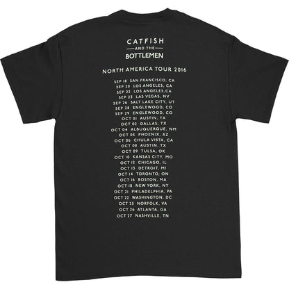 Catfish And The Bottlemen Alligator 2016 NA Tour T-shirt Back