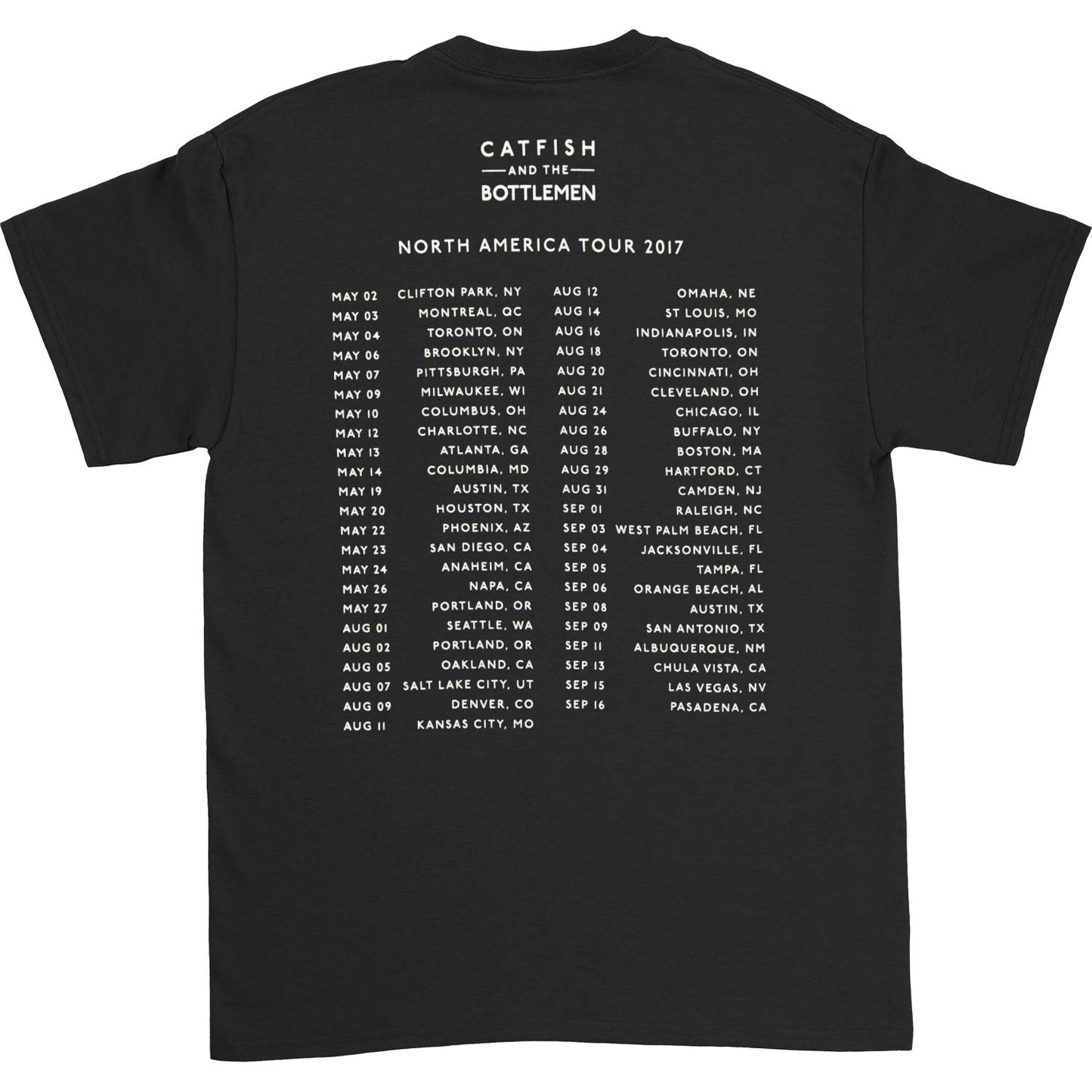 Alligator 2017 North America Tour T-shirt